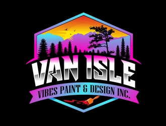 VAN ISLE VIBES PAINT & DESIGN INC. logo design by DreamLogoDesign