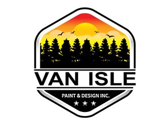 VAN ISLE VIBES PAINT & DESIGN INC. logo design by shere