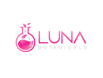 Luna botanicals  logo design by schiena