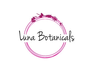 Luna botanicals  logo design by Erasedink