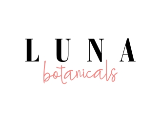 Luna botanicals  logo design by cikiyunn