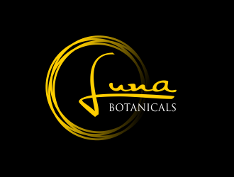 Luna botanicals  logo design by serprimero