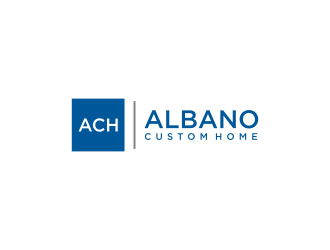 Albano Custom Homes logo design by L E V A R