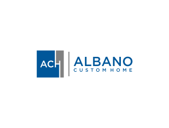 Albano Custom Homes logo design by L E V A R