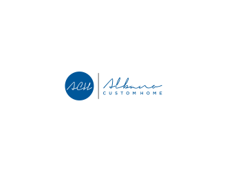 Albano Custom Homes logo design by L E V A R