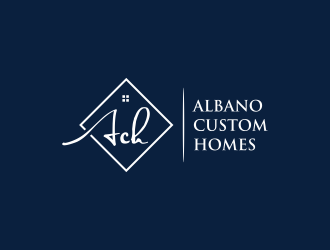 Albano Custom Homes logo design by ammad