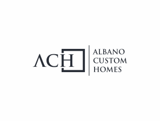 Albano Custom Homes logo design by ammad