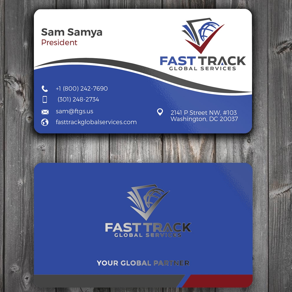 fast track global services logo design by Gelotine