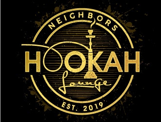 Neighbors Hookah Lounge logo design by REDCROW