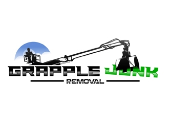 grapple junk removal logo design by DreamLogoDesign