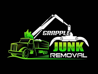 grapple junk removal logo design by DreamLogoDesign