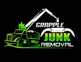 grapple junk removal logo design by DreamLogoDesign