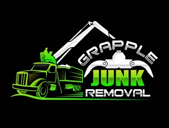 grapple junk removal logo design by DreamLogoDesign