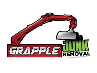 grapple junk removal logo design by shere