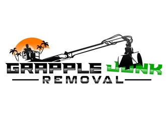 grapple junk removal logo design by DreamLogoDesign