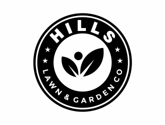 HILLS LAWN & GARDEN CO. logo design by Girly