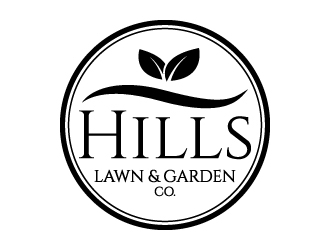 HILLS LAWN & GARDEN CO. logo design by jaize