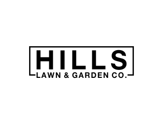 HILLS LAWN & GARDEN CO. logo design by done