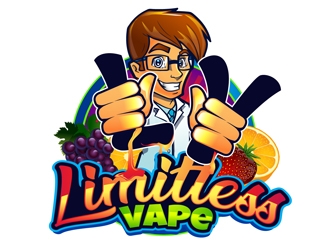 Limitless Vape logo design by DreamLogoDesign