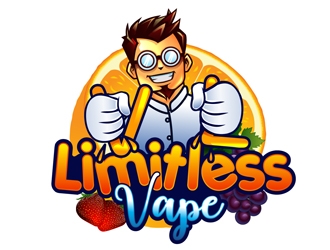Limitless Vape logo design by DreamLogoDesign