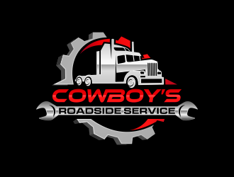Cowboy’s Roadside Service logo design by mikael
