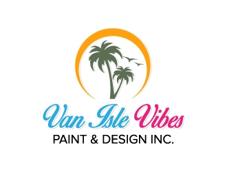 VAN ISLE VIBES PAINT & DESIGN INC. logo design by dchris