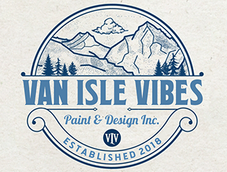 VAN ISLE VIBES PAINT & DESIGN INC. logo design by Optimus