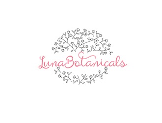 Luna botanicals  logo design by 3Dlogos