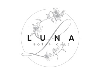 Luna botanicals  logo design by REDCROW