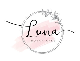Luna botanicals  logo design by REDCROW