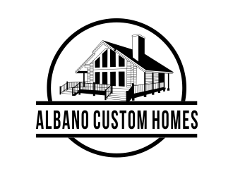 Albano Custom Homes logo design by Girly