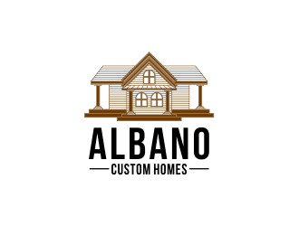 Albano Custom Homes logo design by Girly