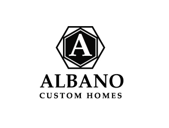 Albano Custom Homes logo design by harshikagraphics