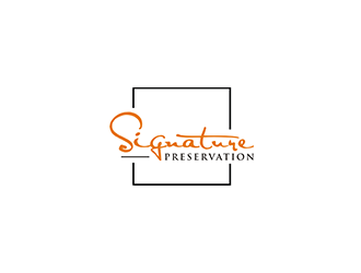 Signature Preservation logo design by checx