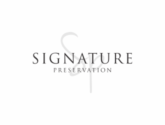 Signature Preservation logo design by haidar