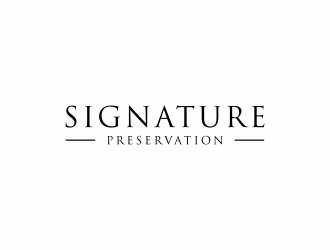 Signature Preservation logo design by haidar