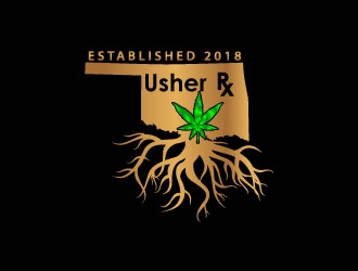 Usher Rx logo design by uttam