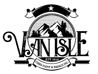 VAN ISLE VIBES PAINT & DESIGN INC. logo design by Suvendu