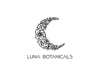 Luna botanicals  logo design by logolady