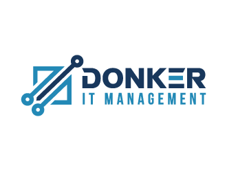 Donker IT Management logo design by akilis13