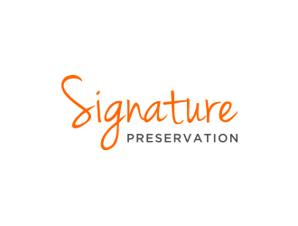 Signature Preservation logo design by Gravity