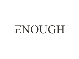 Enough logo design by BintangDesign