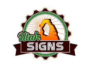 Utah Signs logo design by 3Dlogos