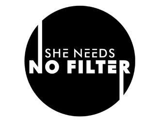 She Needs No Filter  logo design by johana