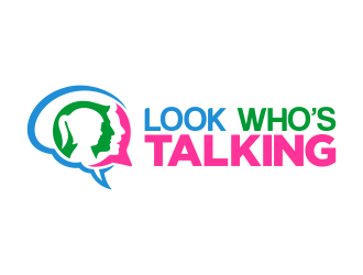 Look Whos Talking logo design by Realistis