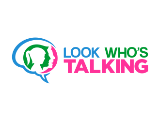Look Whos Talking logo design by Realistis