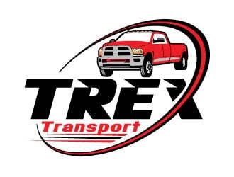 Trex Transport logo design by REDCROW