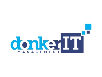 Donker IT Management logo design by rokenrol