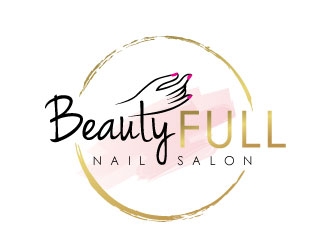 BeautyFull Nail Salon logo design by REDCROW