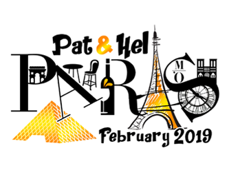 Pat & Hel Paris February 2019 logo design by ingepro